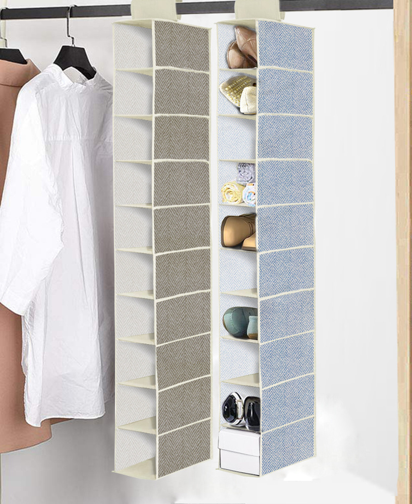 Amazon Best Selling Save Your Space Collapsible Storage Clothes Hanging Organizers for Closet