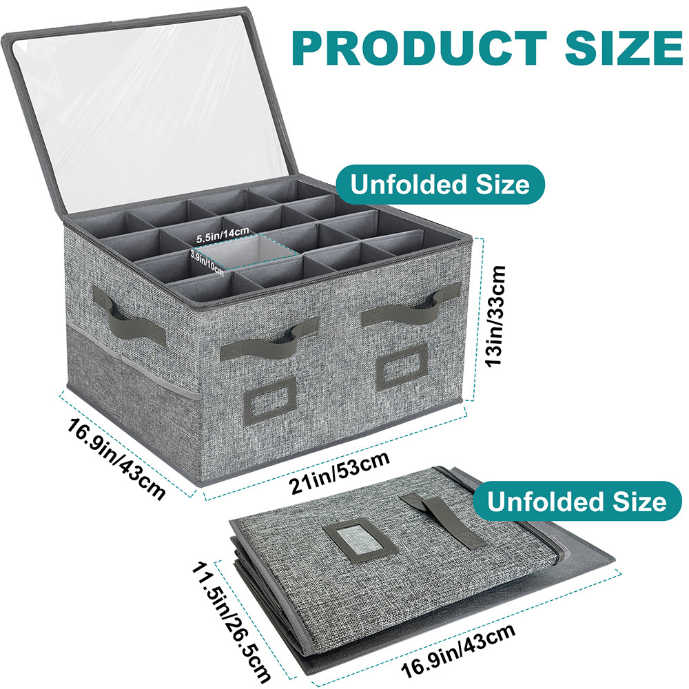 Large Shoe Box Bins Containers Shoe Storage Organizer for Closet with Clear Cover