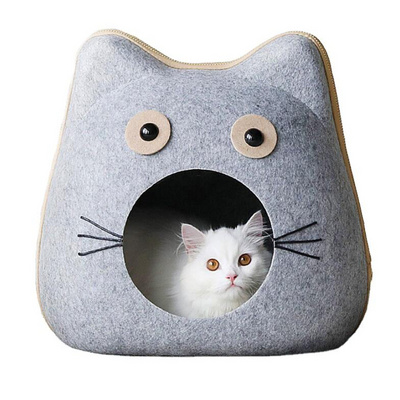 Foldable Indoor Large Cat House Cat Cave Good Price Pet House for Pet Warm Pet Sleeping Beds Cat Cube Nest with Double Layer