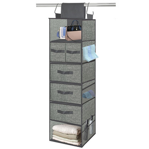 Underwear trending cabinet 6-tier 6 shelf drawer univivi door clothes hanging organizer nursery closet