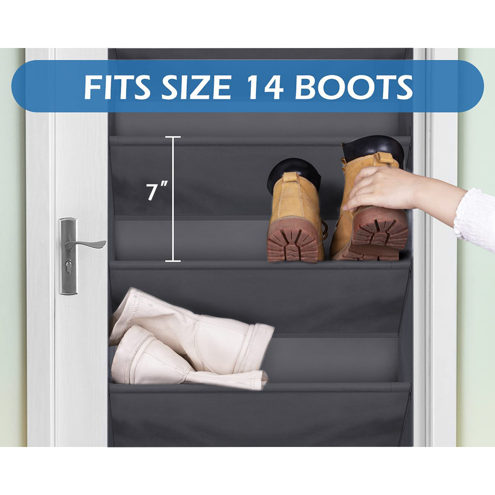 Hot Sell Durable Hanging Storage Shoe Organizer Over Door Storage Hanging Shoe Storage Rack