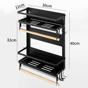 2023 Hot Sale Folding Wall Shelves For Kitchen Multipurpose Storage Rack Shelf Holder Metal Modern Estante de almacenamiento