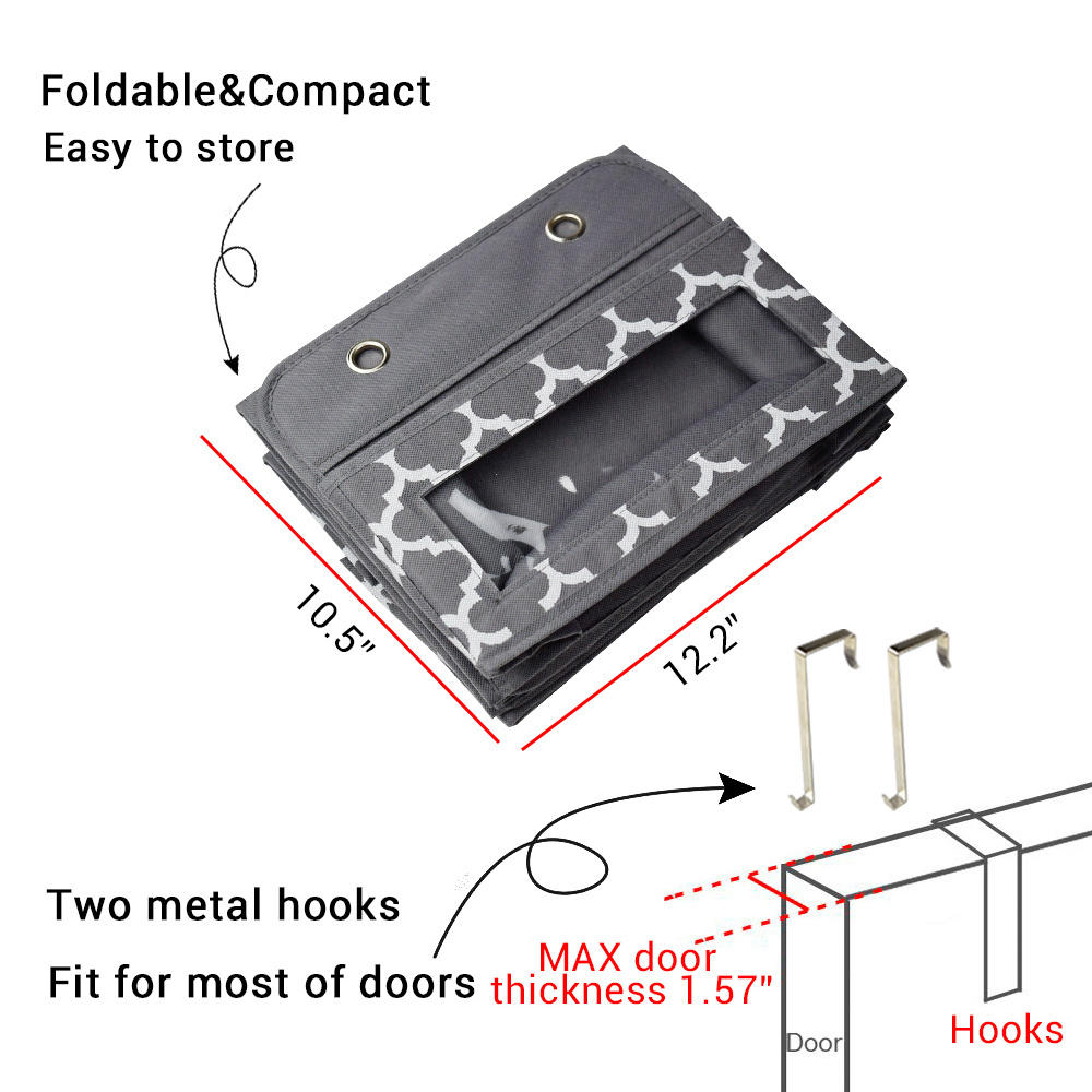 2021 NEW Amazon Storage & Organization Wall Mount Over the Door Clear Window Hanging Pocket Organizer