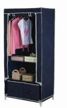 Portable Cupboard Hanging Rail Clothes Storage Wardrobe Closet