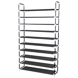 Amazon 10 Tiers portable assembled collapsible shoe rack