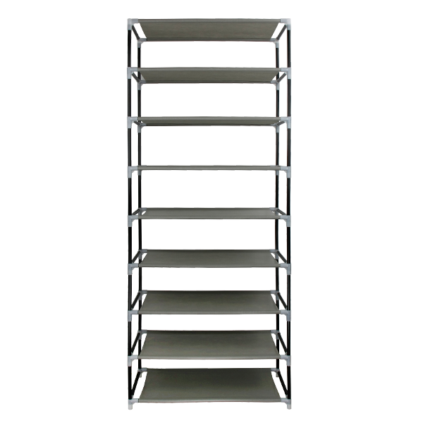 Waterproof Portable Folding 8-Tier Stand Shoes Storage Rack Cabinet Holder Fabric Shoe Storage