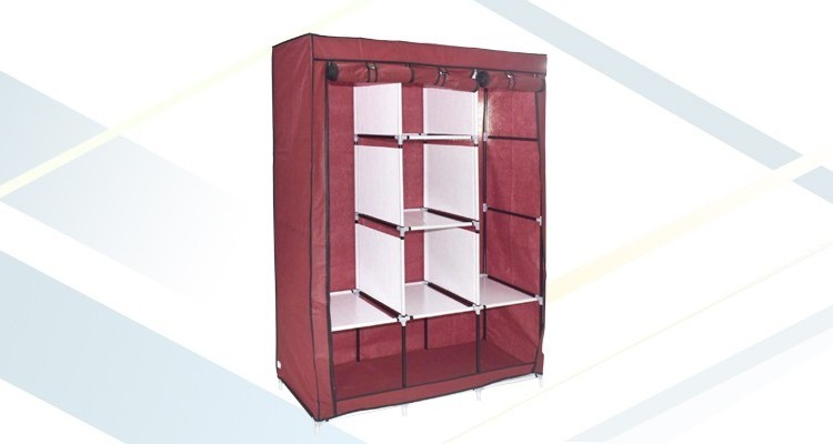 Children folding cheap corner bedroom wardrobe , Quick Assemble Folding Armoire bedroom Wardrobe for kids