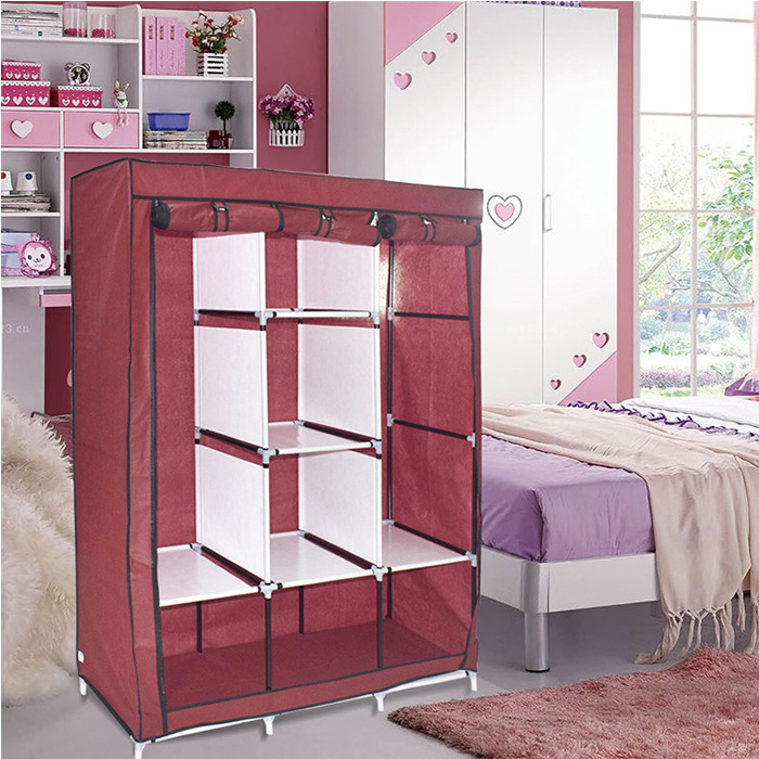 Children folding cheap corner bedroom wardrobe , Quick Assemble Folding Armoire bedroom Wardrobe for kids