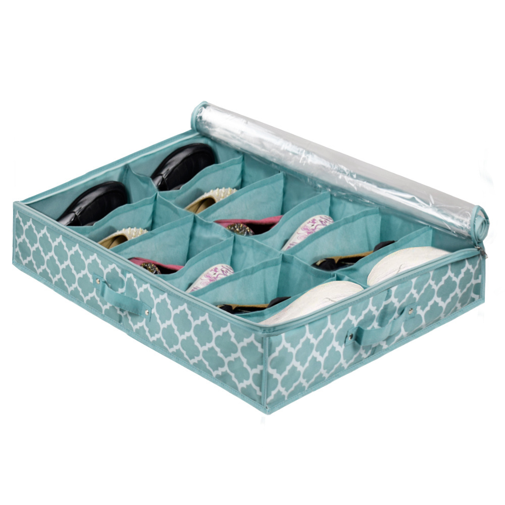 Shoe Organizer Fits for Kids &men Bottom Set of under Bed Shoe Storage Organizer storage adjustable dividers