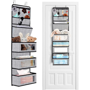 Hanging Shelf Clothing Storage 6-Shelf Hanging Clothes Storage Box Collapsible Accessory Shelves Hanging Closet Organizer