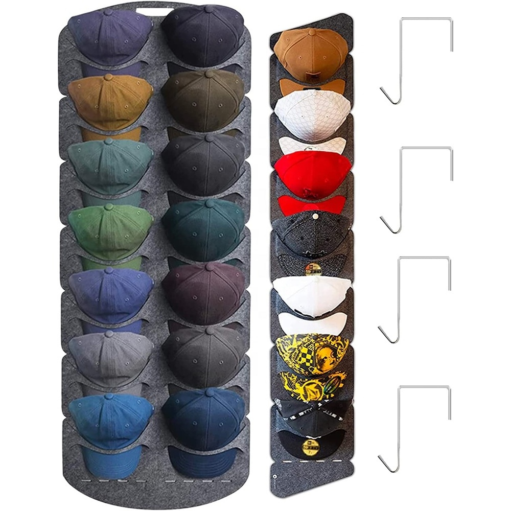 16 Pockets Large size Non woven Baseball Hat Rack Hanging Over The Door hats Storage Organizer