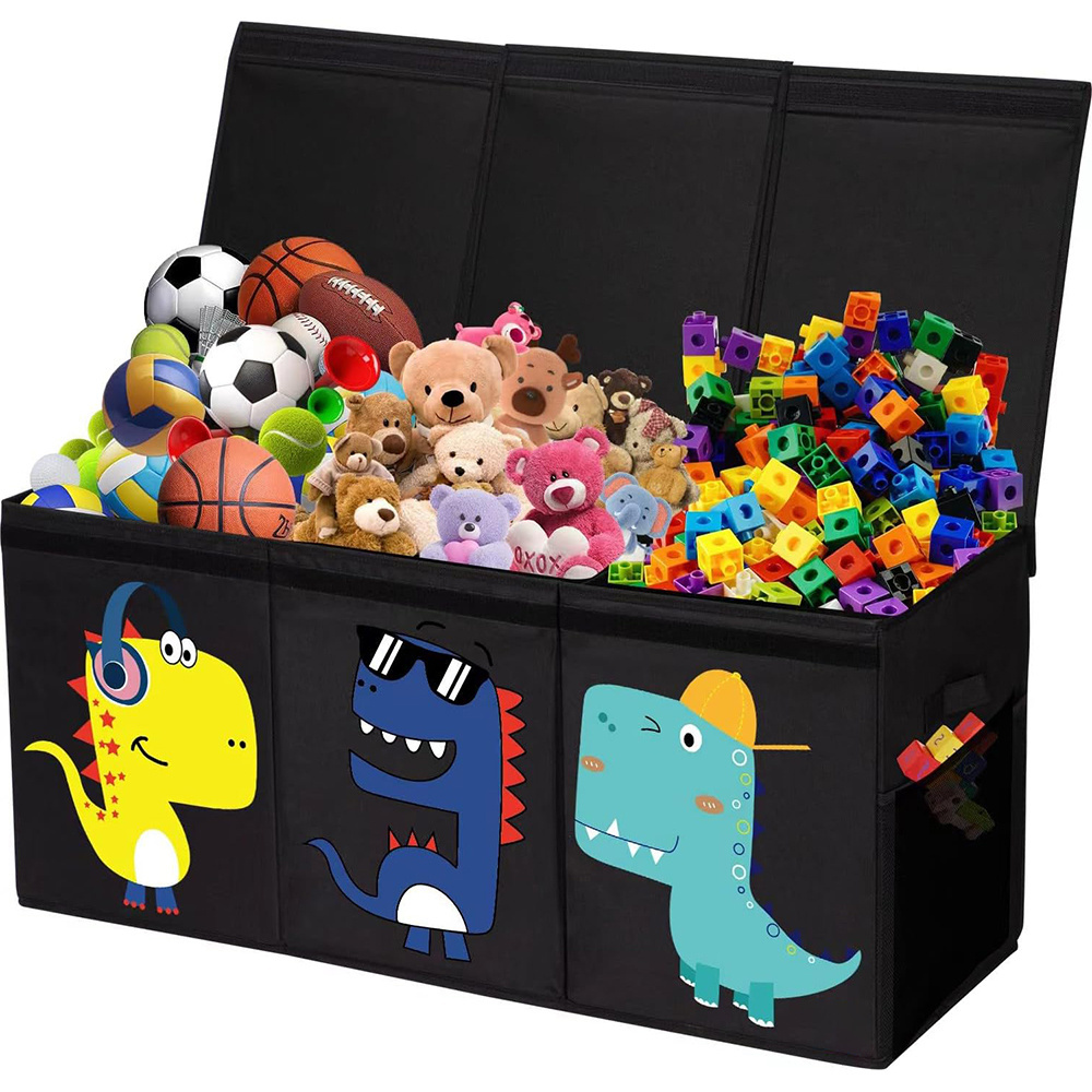 Large Toy Box for Girls,Toy Chest for Kids -Collapsible Toy Storage Organizer with Lid