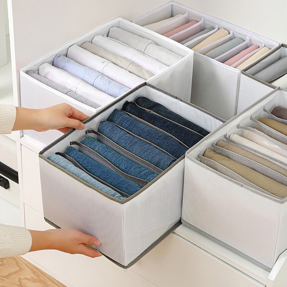 Hot selling Dividers Jeans Storage Drawer Organizer Foldable Closet Dividers Jeans Clothes storage dividers