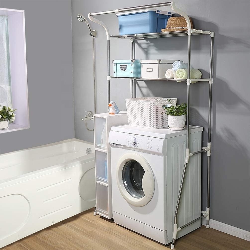 DIY Storage Shelf Bathroom Organizer Rack Wire Shelving Units Storage Holders