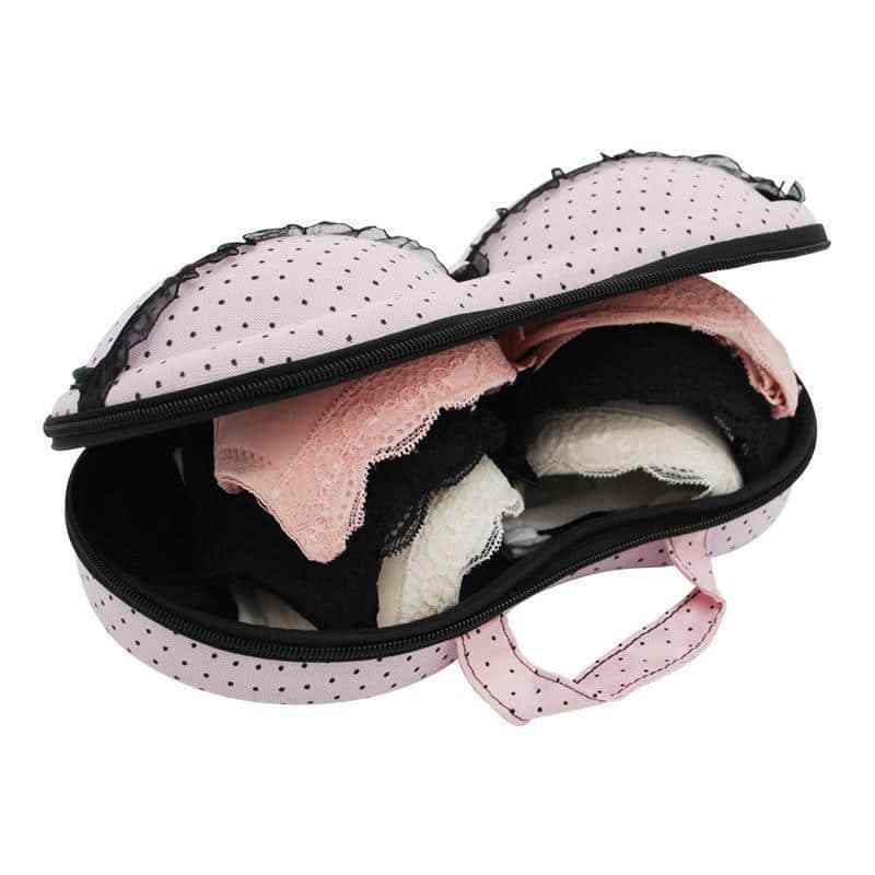 Large Capacity Creative Travel Bag Lingerie Bra Underwear Storage Box Case Portable Protect Holder Organizer Bags With Net