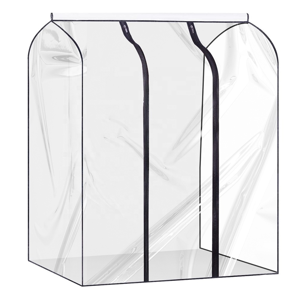 Clear Plastic Dustproof Hanging Garment Bags Transparent Clothing Dust Cover Bags for Clothes Luggage