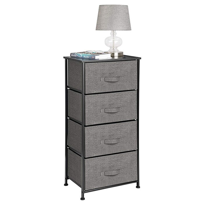 Nightstand modern night bedside table furniture wood folding 3 drawers morden bedroom side table