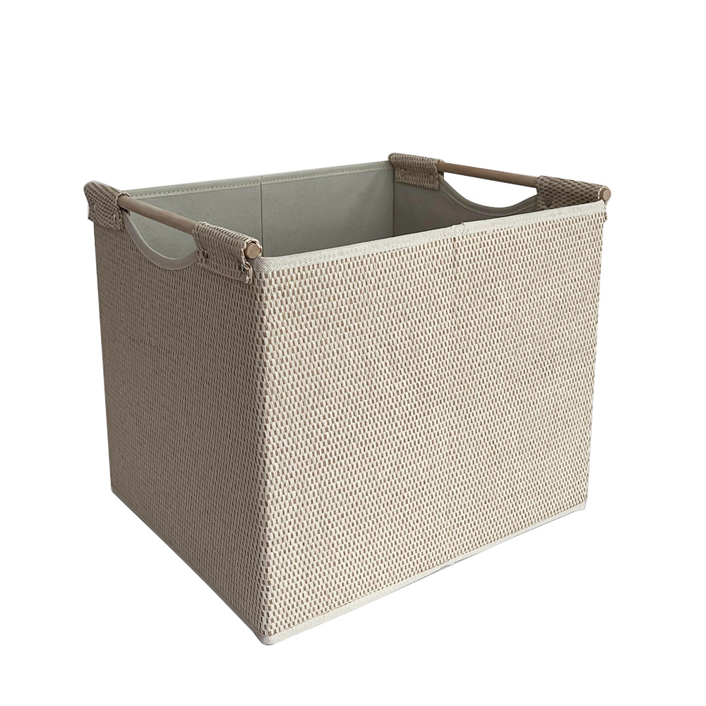 Wholesale Collapsible Storage Basket Organizer Bins Handles Box Accessories Laundry Basket Cube for Home