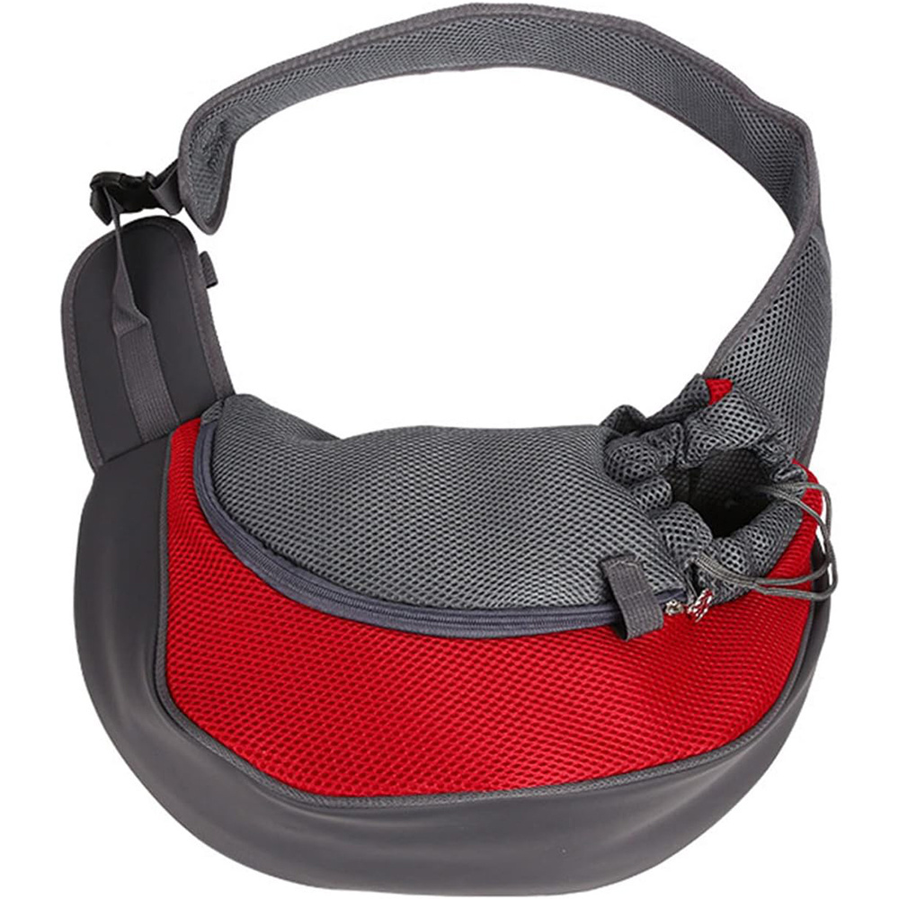 2024 wholesale Breathable Mesh Travel Safe Sling Bag Carrier Adjustable Shoulder Strap Sling Pet Carrier