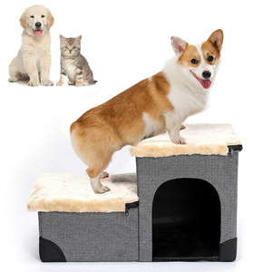 Hot sale Foldable Pet Stairs Steps for High Bed Couch and Window Sill Non-Slip Ramp Ladder for Cats and Dogs