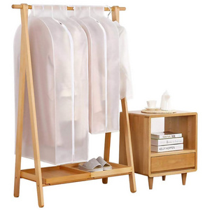 Hanging Garment Bags for Closet Storage Large Clear Window Hanging Clothes Storage Garment Rack Cover Coat Protector for Suit,