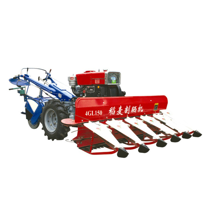 mini tractor reaper 4GL120 paddy reaper cutting head coupled with mini tractor cutter head