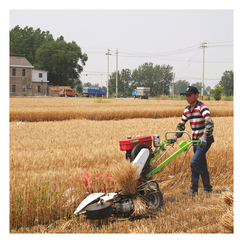 mini tractor reaper 4GL120 paddy reaper cutting head coupled with mini tractor cutter head