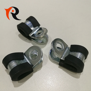 P type steel galvanized rubber hose clamp for car