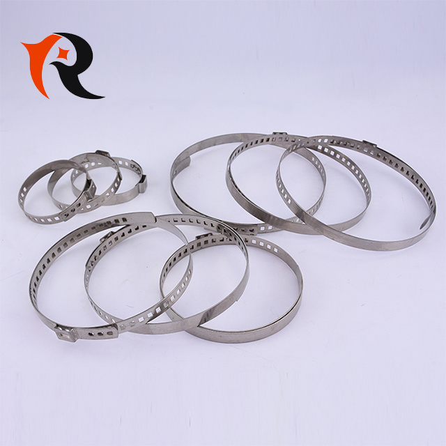 Custom adjustable types stainless steel single ear hose clamp