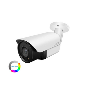 4K Color Vu Smart Dual Light and Audible Warming Bullet POE IP Camera Smart Human & Vehicle Detection Build in Mic. & Speaker