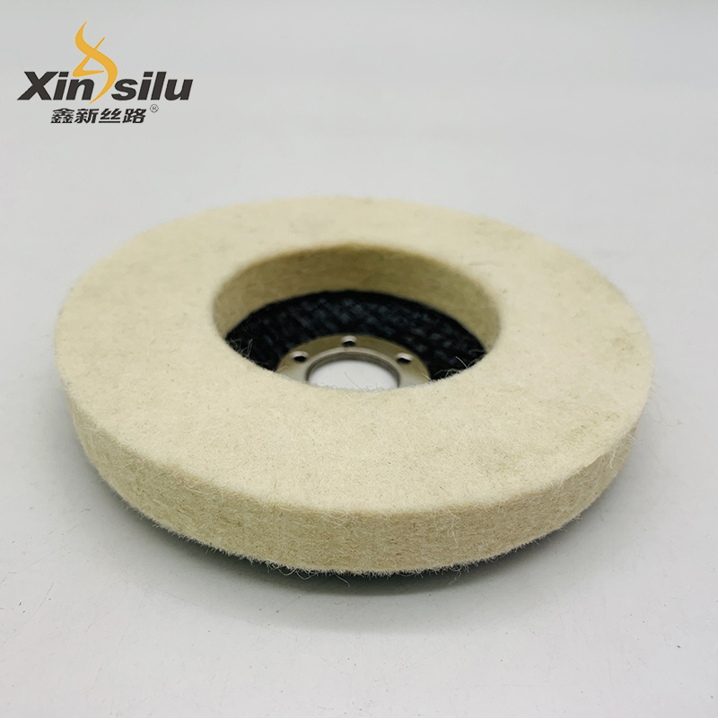 Customized Wool Felt Flap Disc abrasive wheel  with Fiberglass Backing for Metal Stainless Steel Glass Ceramic Polishing