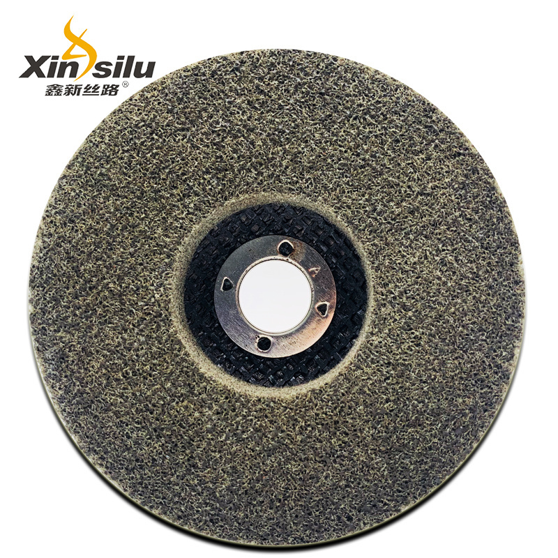 4 By 5/8 Non Woven Unitized Abrasive Polishing Disc For Metal Nylon Fiber Stainless Steel Grinding Disc