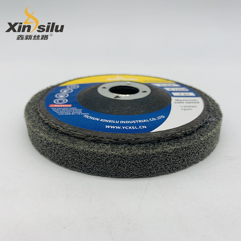 4 By 5/8 Non Woven Unitized Abrasive Polishing Disc For Metal Nylon Fiber Stainless Steel Grinding Disc