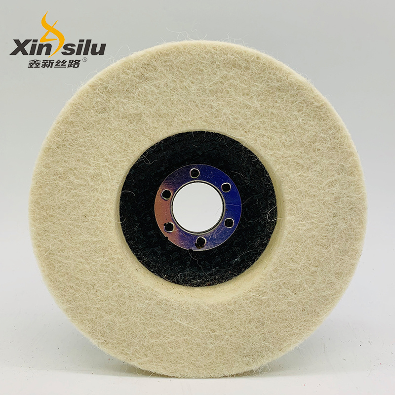 Customized Wool Felt Flap Disc abrasive wheel  with Fiberglass Backing for Metal Stainless Steel Glass Ceramic Polishing