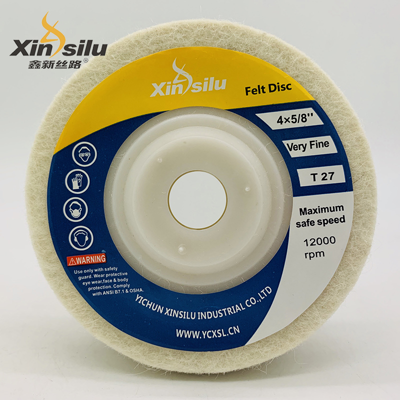 Customized Wool Felt Flap Disc abrasive wheel  with Fiberglass Backing for Metal Stainless Steel Glass Ceramic Polishing