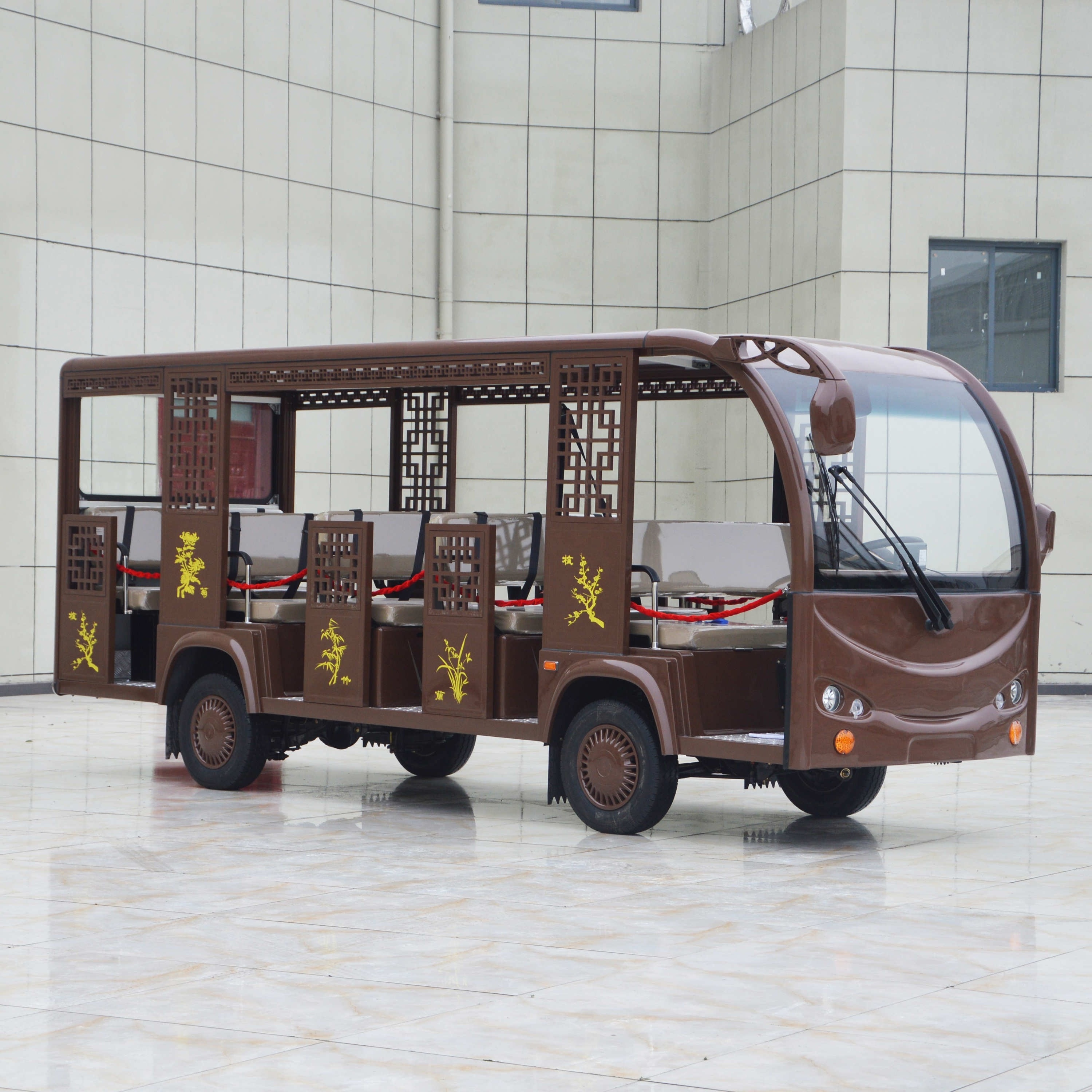 14 Seat Sightseeing Electric Mini Bus For Park