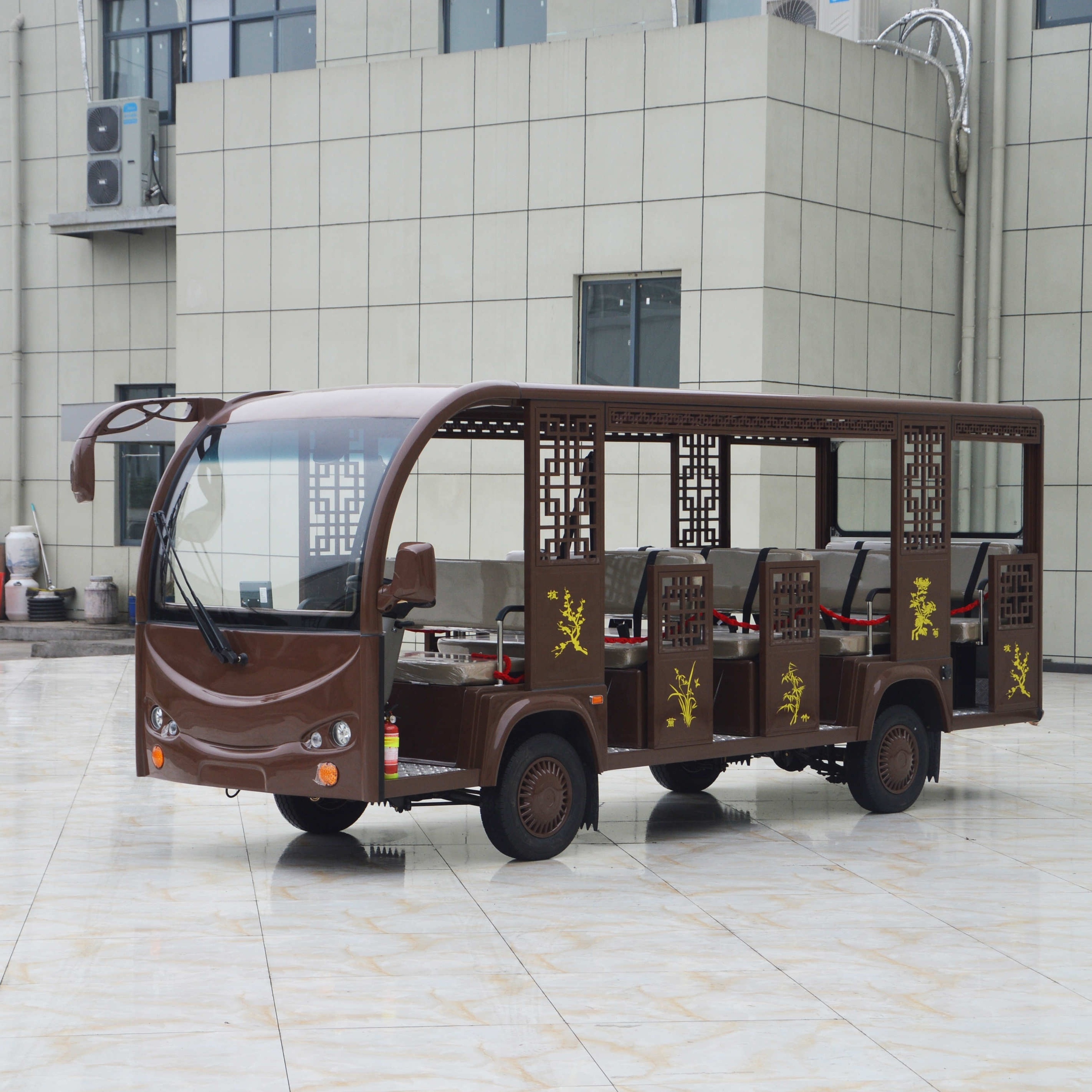 14 Seat Sightseeing Electric Mini Bus For Park