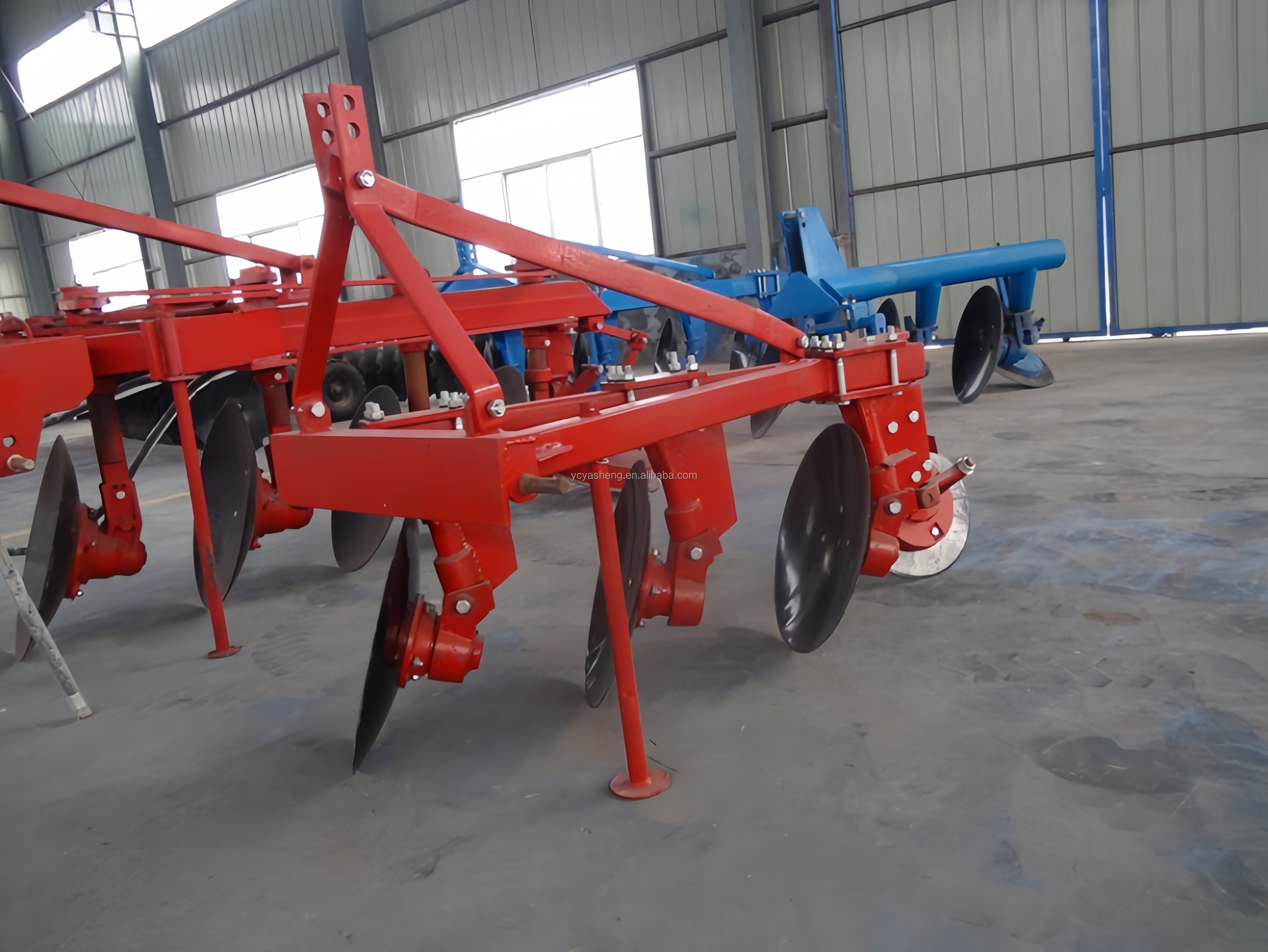 Agriculture Machinery Hand Tractor Hitch Rotary 2 Disc Plough Farm Cultivator Plow Machine