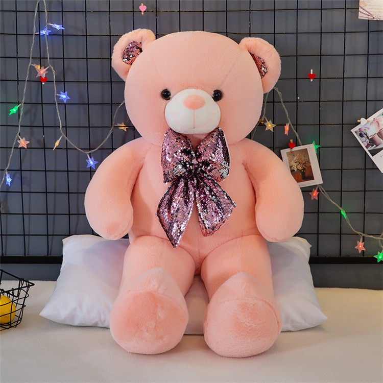 Factory Wholesale Soft Teddy Bear Customized Giant  Colorful Plush Pillow Unstuffed Teddy Bear Promotional Plush Toy Skins