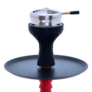 Hookah Head Silicone Wrapped Six Holes Shisha Charcoal And Stainless Steel Hookah Shisha Bowl Germany Hookah Coal holder