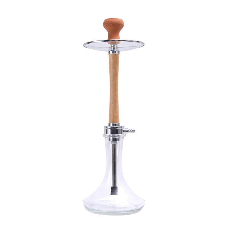 Custom Logo Could Mini Double Premium Modern Wood Aluminum Alloy Shisha Silicon Hose Large Chicha Base Hookah