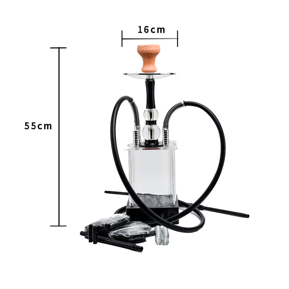 Wholesale OEM Gravity Hookah Complete Set Square Hookah Shisha 360 Gravity Hookah