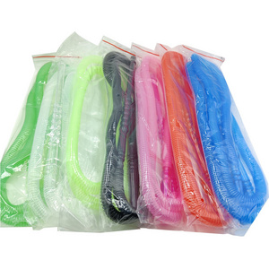 Wholesale Cheap Hookah Hose Eco-Friendly Custom Color Plastic Disposable Black Shisha Hookah Plastic Hose