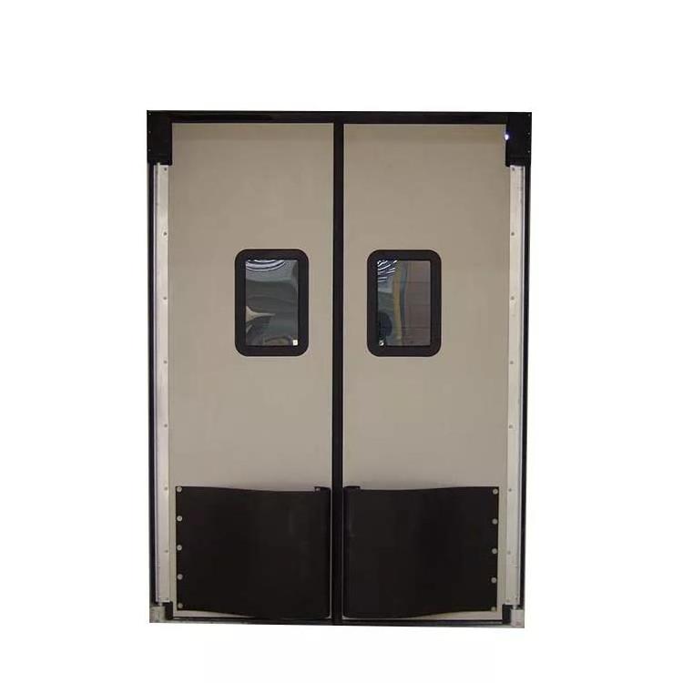 Industrial SUS304 Collision Free Door Stainless Steel Auto single double Swing Free Door for Workshop Supermarket