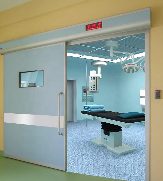 High Speed Manual or Automatic Clean Room Sliding Doors Sliding Stainless Steel Door for Laboratory Pharmaceutical Hospital