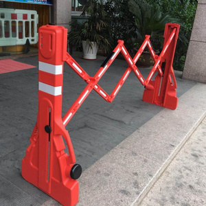 2022 hot sale yellow plastic barriers Stand Road Safety Products Traffic Portable Folding used road barrier