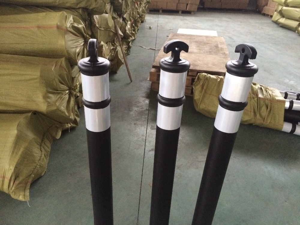 pu flexible post 120 cm warning post flexible with rubber base 80 cm parking post