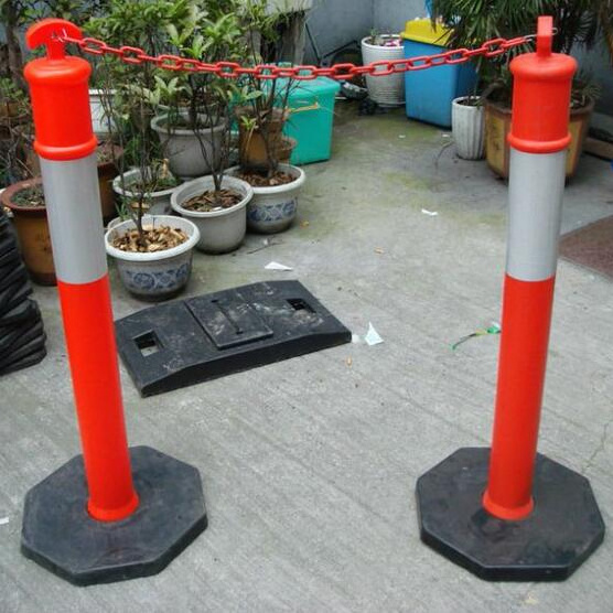 pu flexible post 120 cm warning post flexible with rubber base 80 cm parking post