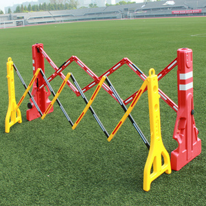 2022 new Parking Crowd Control Scissor plastic jersey barr Stand Road Safety Products Traffic Portable Folding Expanding Barrier