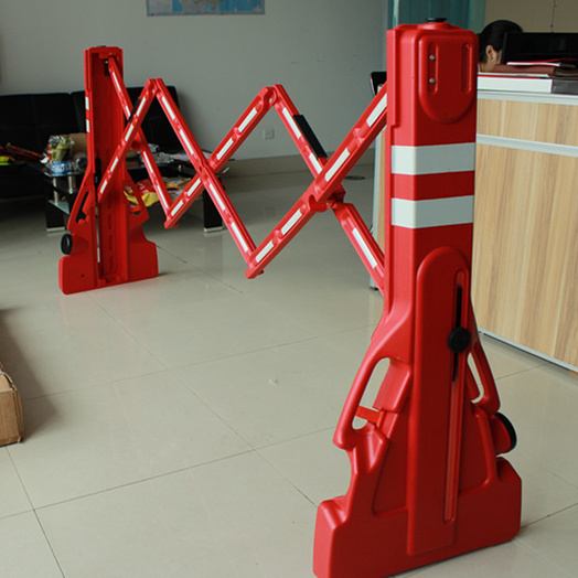 2022 new Parking Crowd Control Scissor plastic jersey barr Stand Road Safety Products Traffic Portable Folding Expanding Barrier